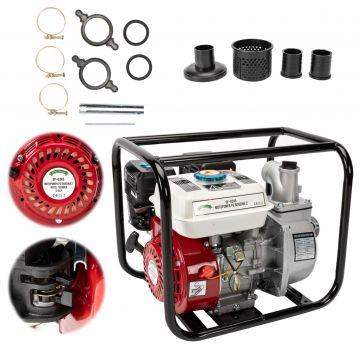 Motopompa Apa 2 toli, Micul Fermier GF-0245, 6.5 CP, 500 l/min, H Refulare 23 m