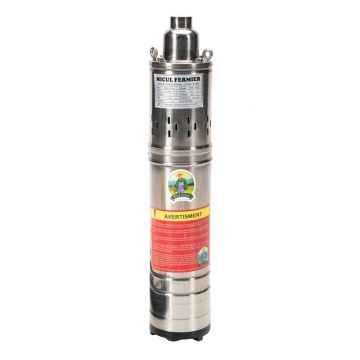 Pompa Submersibila Fara Plutitor Micul Fermier QGD-3, 1100 W, 60 l/min, H Refulare 80 m, Bobinaj Cupru (GF-0705)