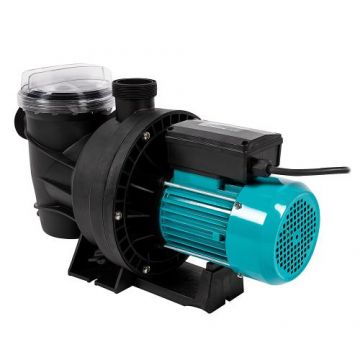 Pompa apa suprafata Detoolz DZ-P116, pentru piscina, iaz, subsol inundat, 800 W, 15000 l/ora, cu filtru incorporat (Negru/Albastru)