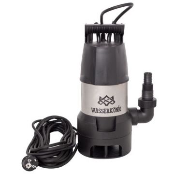 Pompa submersibila din plastic Wasserkonig SPED8217, particule max. 35 mm, putere 800 W, debit 13000 l/h, inaltime refulare 7.5 m