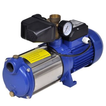 Pompa cu jet, cu manometru, albastru, 1300 w, 5100 l/h
