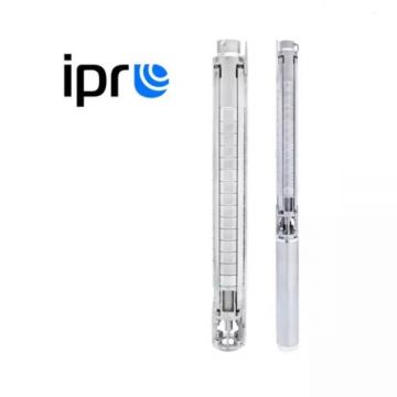 Pompa Submersibila Inox IPRO Professional 4IPRO 8/040T, 3KW, Debit 230l/min, H-111m, Rezistenta la Nisip, 380V