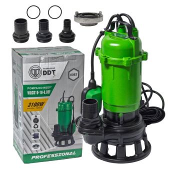 Pompa submersibila pentru apa murdara DDT Professional WQCD10-10-0.95F, 3100W, 25000 L h, 10 m cu cutit profesional