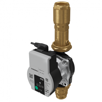 Set pompa de circulatie si kit distantier Giacomini P76WHPIY001, pompa de circulatie Wilo 25-130 7, cu robinet cu bila si supapa de sens